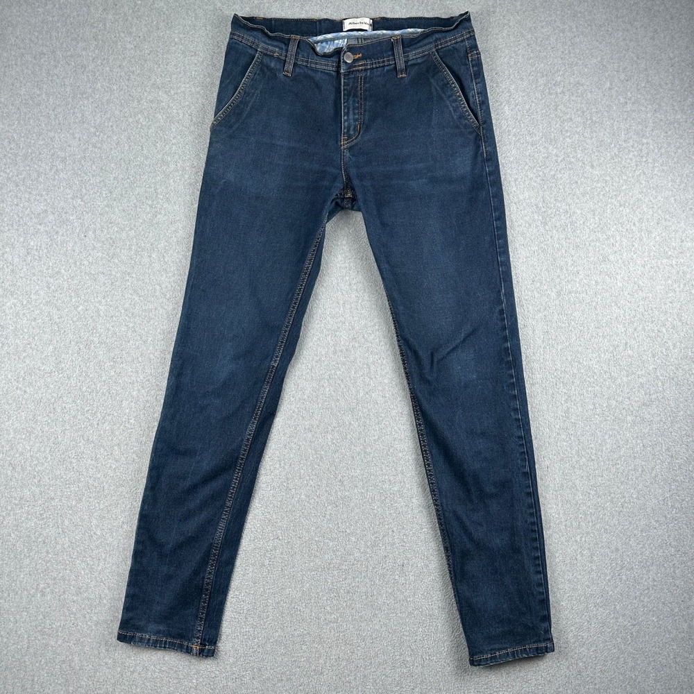 Alberto Vera Jeans Mens 32 Slim Dark Wash Blue Denim Pants